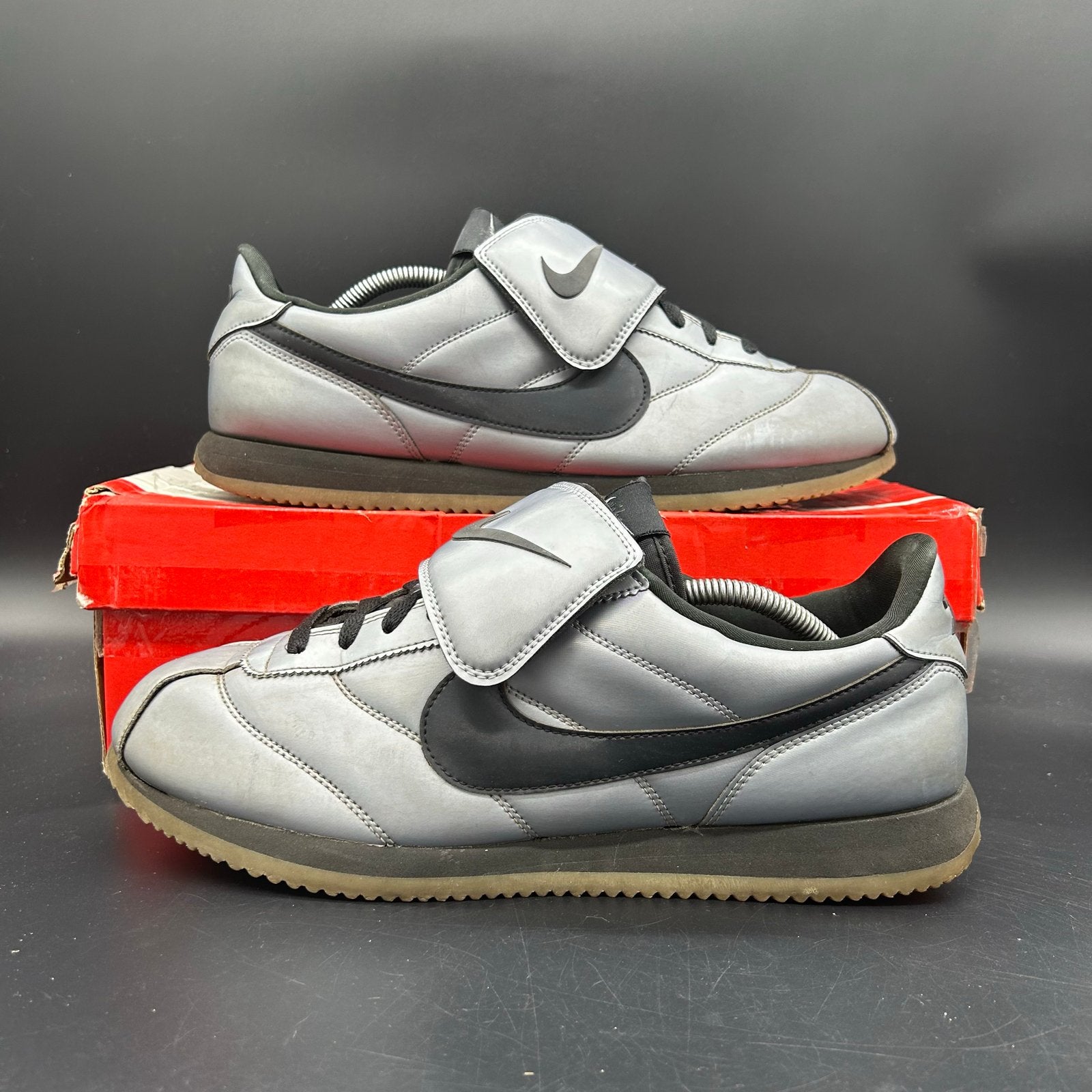 Nike Cortez SE MTLC Cool Grey/Black maat 47, Overige kleuren, Ophalen of Verzenden, Sneakers of Gympen, Zo goed als nieuw
