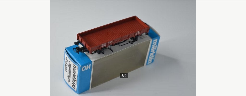 HO Märklin 4503 DB lageboord wagen., Ophalen, Wisselstroom, Wagon, Zo goed als nieuw