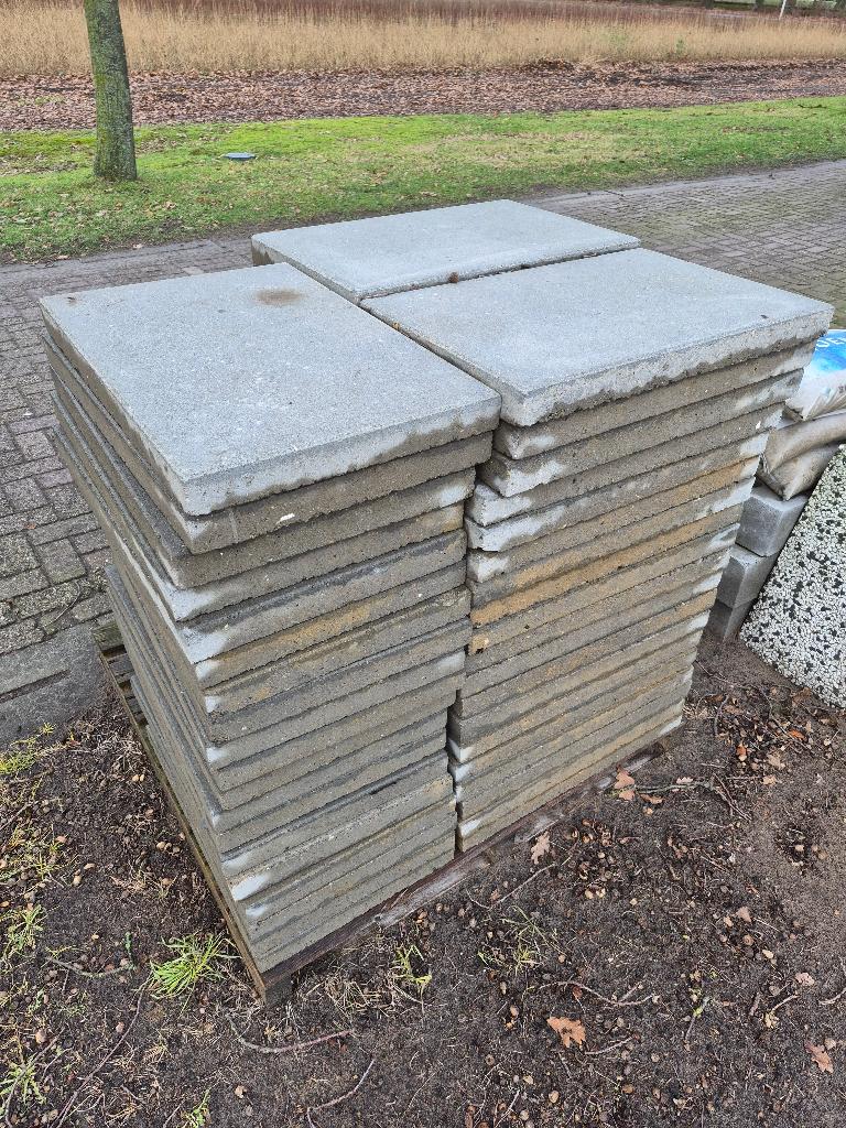 Tuintegels, Tuin en Terras, Tegels en Klinkers, Ophalen of Verzenden, Gebruikt, Beton, Terrastegels