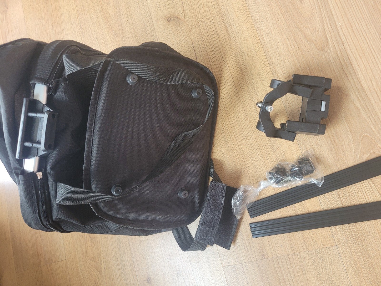 Afneembare lichtgewicht fiets stuurtas met houder fietsmaand, Ophalen of Verzenden, Gebruikt