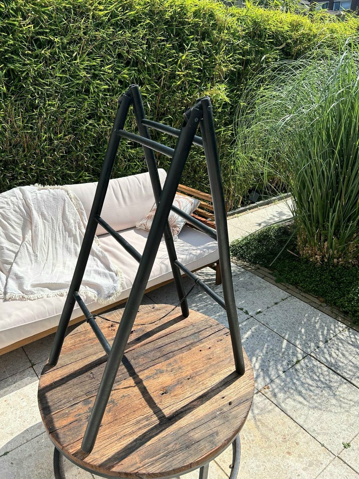 Decoratieve zwarte A-vormige ladder - Industrieel/Boho, Ophalen of Verzenden