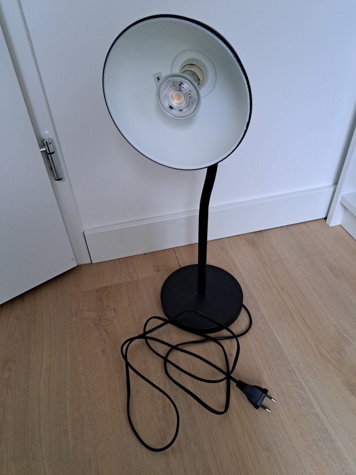 IKEA SKURUP Bureaulamp - Zwart, Ophalen of Verzenden, Zo goed als nieuw, Metaal