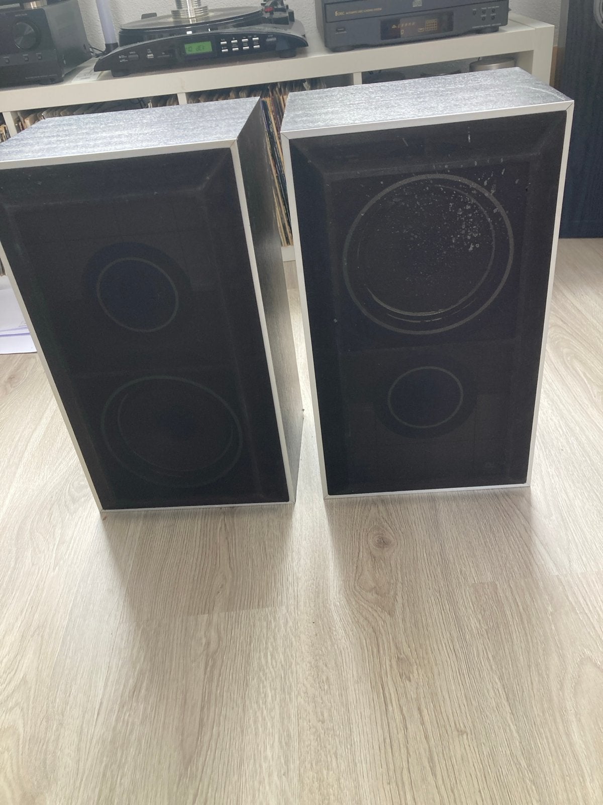 Jamo SL-70 Speakers - Fineer beschadigd, Audio, Tv en Foto, Luidsprekers, Gebruikt, Ophalen of Verzenden, 60 tot 120 watt, Front, Rear of Stereo speakers