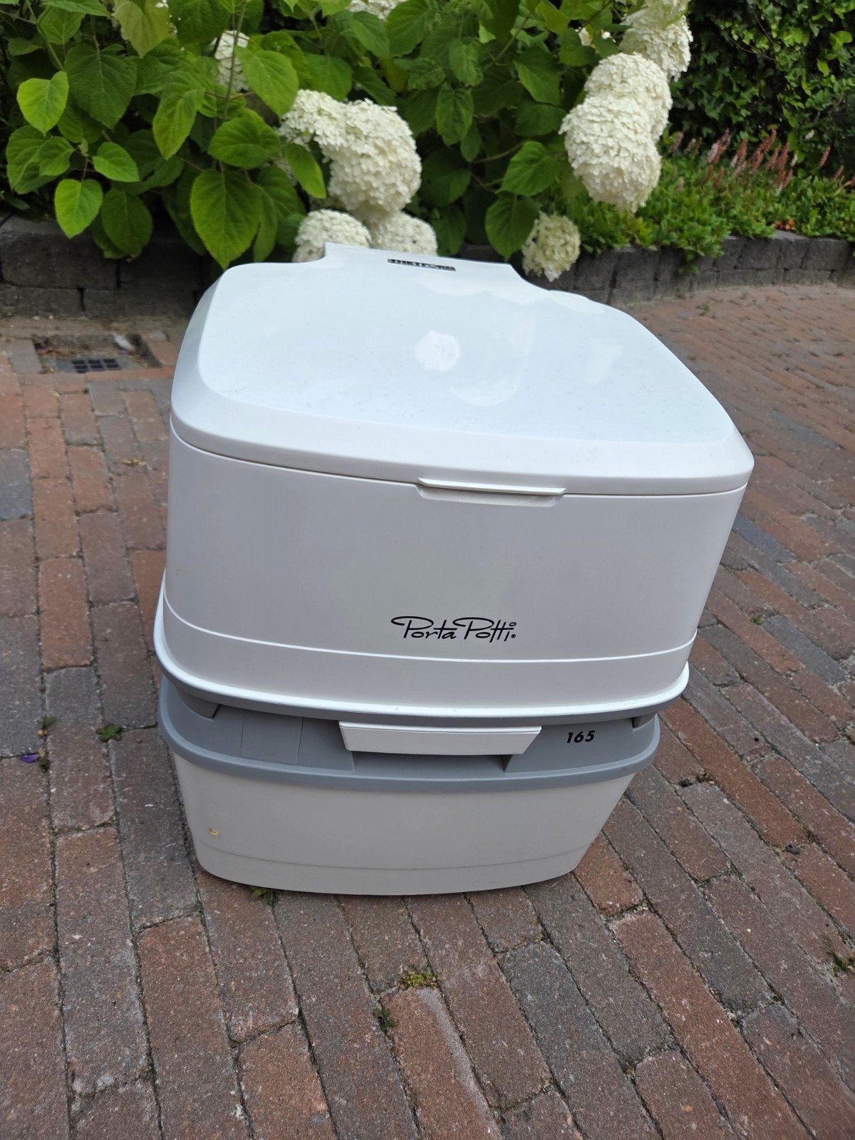 Porta Potti 165 - Draagbaar toilet voor camping/camper, Caravans en Kamperen, Ophalen