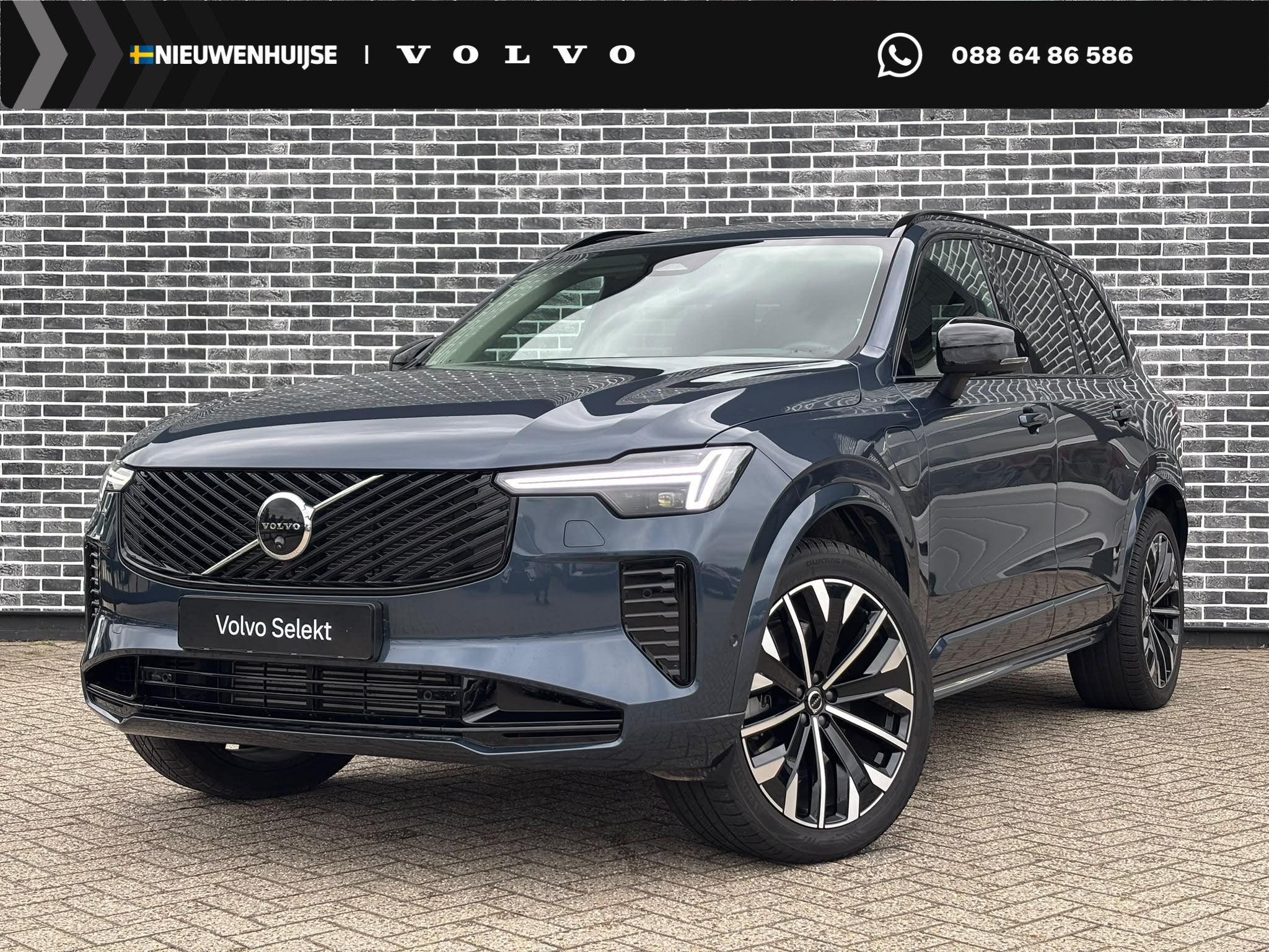 Volvo XC90 2.0 T8 Plug-in Hybrid AWD Ultra Dark | PHEV | Tre, Gebruikt, Euro 6, 4 cilinders, Blauw