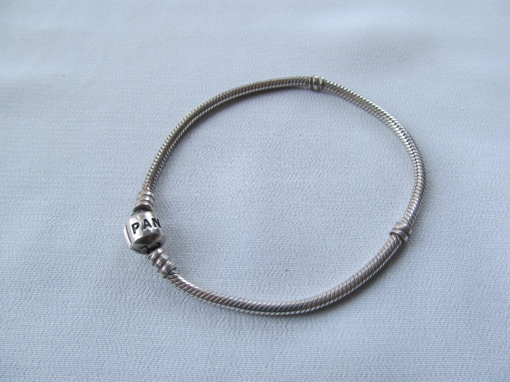 Pandora basis armband, Sieraden, Tassen en Uiterlijk, Armbanden, Ophalen of Verzenden, Zo goed als nieuw, Zilver, Zilver
