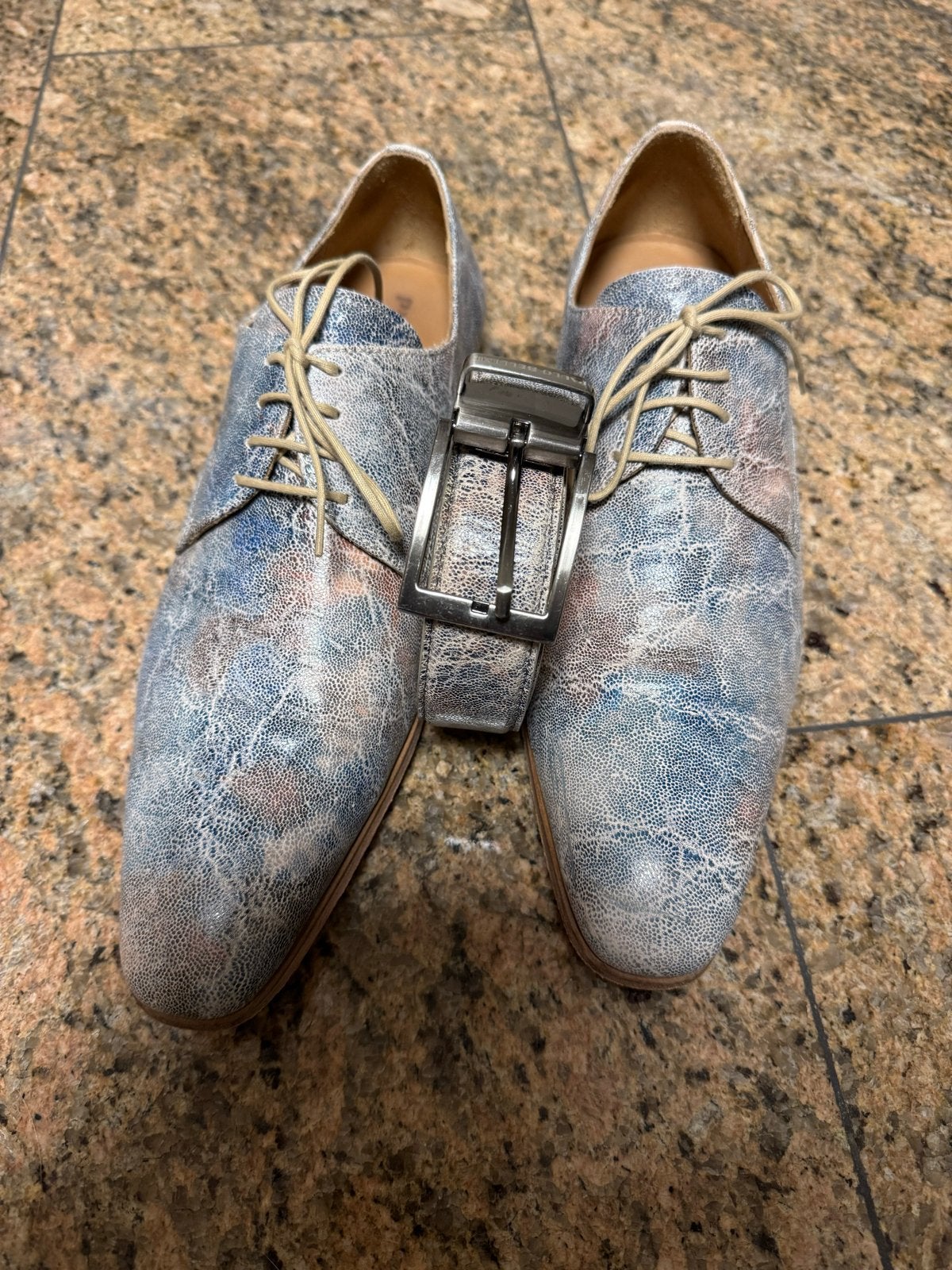 Paolo Bellini Schoenen met bijpassende riem, Overige kleuren, Ophalen of Verzenden, Gedragen, Veterschoenen