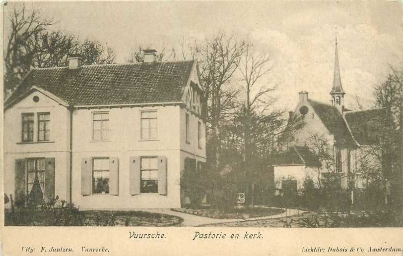 380-748-023 Lage Vuursche  Pastorie en Kerk, Verzenden, Voor 1920, Utrecht