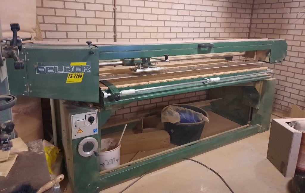 Schuurmachine Felder FS-2200 Tafelbladschuurmachine, Doe-het-zelf en Verbouw, Ophalen of Verzenden, Zo goed als nieuw, 1200 watt of meer