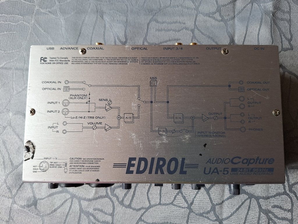 Edirol AudioCapture UA-5 USB Audio Interface, Ophalen of Verzenden, Gebruikt, Overige instrumenten