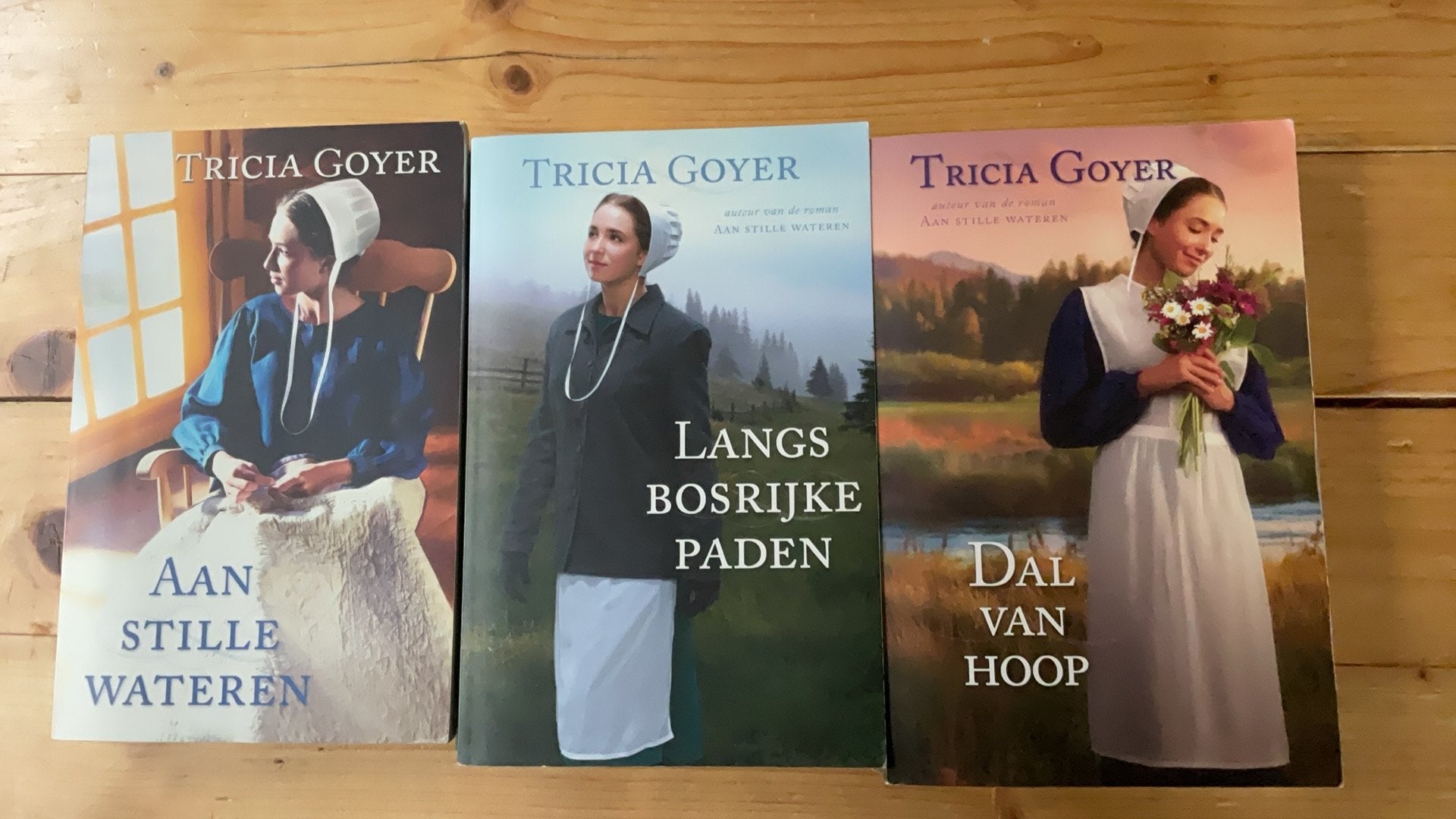 Aan stille wateren, Langs bosrijke paden, en Dal van hoop, Boeken, Ophalen of Verzenden, Zo goed als nieuw, Tricia Goyer