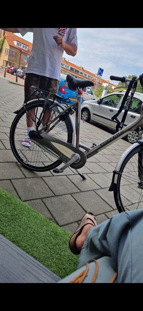 Dames fiets (goed onderhouden)met orgoneel den haag slot, Ophalen of Verzenden, Gebruikt, Gazelle, Versnellingen