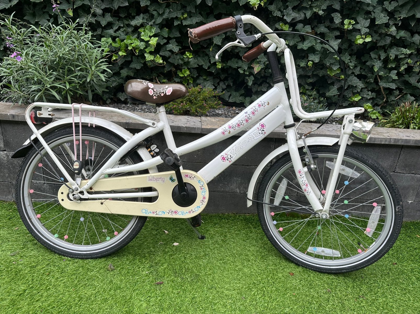 Witte meisjes fiets 20 inch, Ophalen, Gebruikt, 20 inch