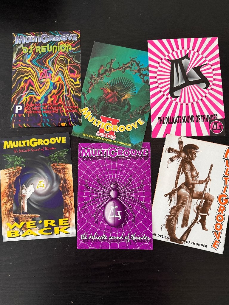 Flyers - MultiGroove The Delicate Sound of Thunder, Verzamelen, Rechthoekig Staand, A4 of kleiner, Ophalen of Verzenden, Zo goed als nieuw