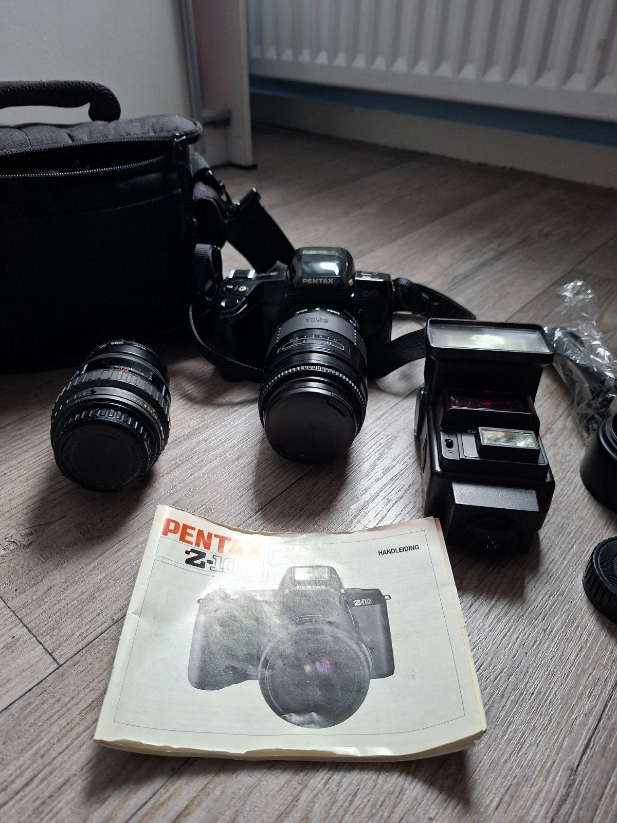 Pentax Z-10 spiegelreflexcamera set uit de jaren 90, Ophalen, Gebruikt, Spiegelreflex, Pentax