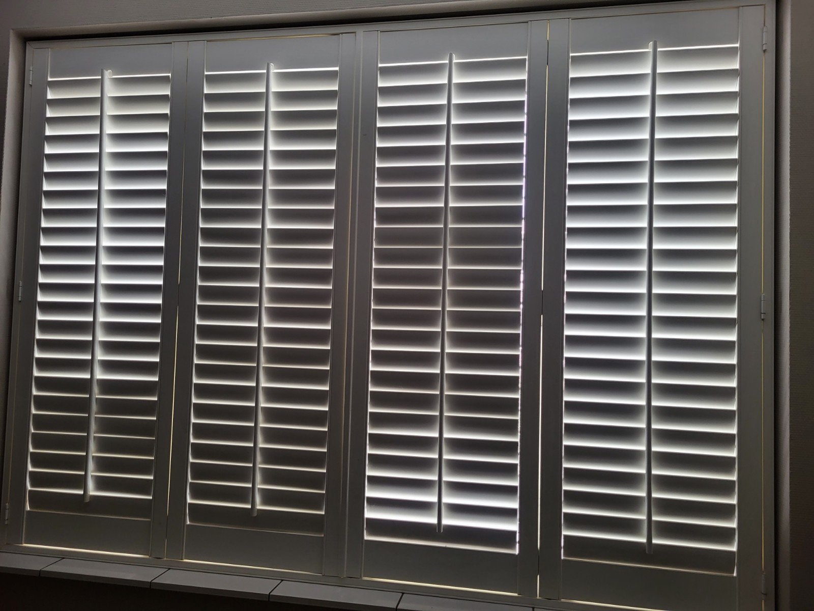 Houten Shutters voor ramen.  raam bekleding, Ophalen, 46 cm, Wit, Hout