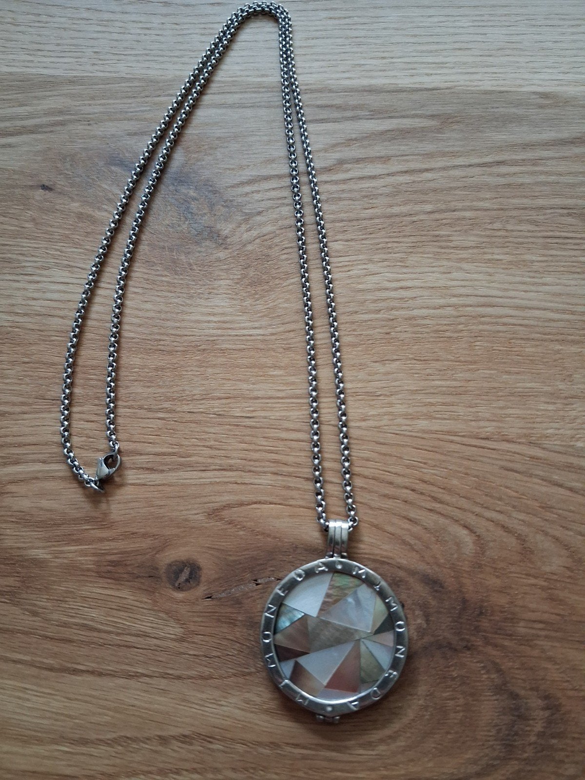 Mi Moneda Zilveren 925 Kettinghanger, Gebruikt, Overige voorstellingen, Verzenden, Met parel