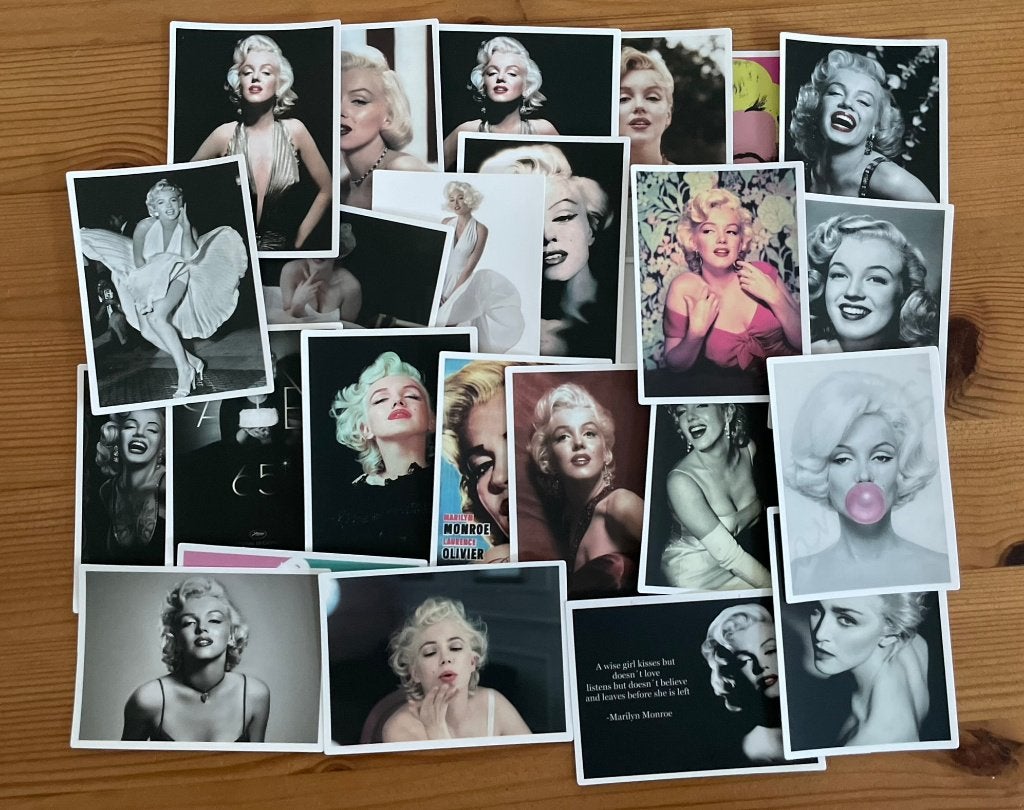 Marilyn Monroe foto stickers, Verzenden, Nieuw, Meerdere stickers
