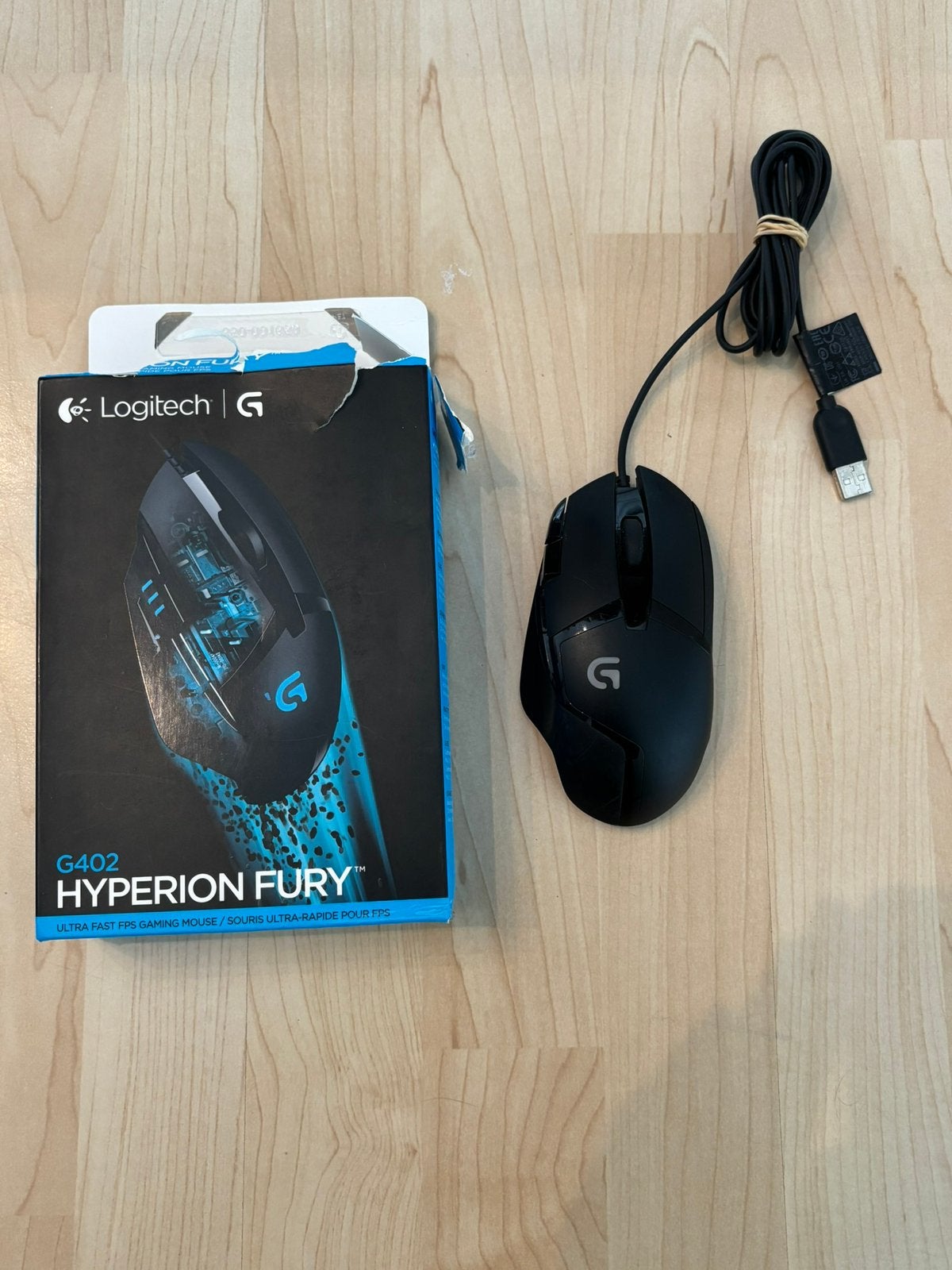 Logitech G402 muis, Computers en Software, Muizen, Rechtshandig, Muis, Gaming muis, Ophalen of Verzenden