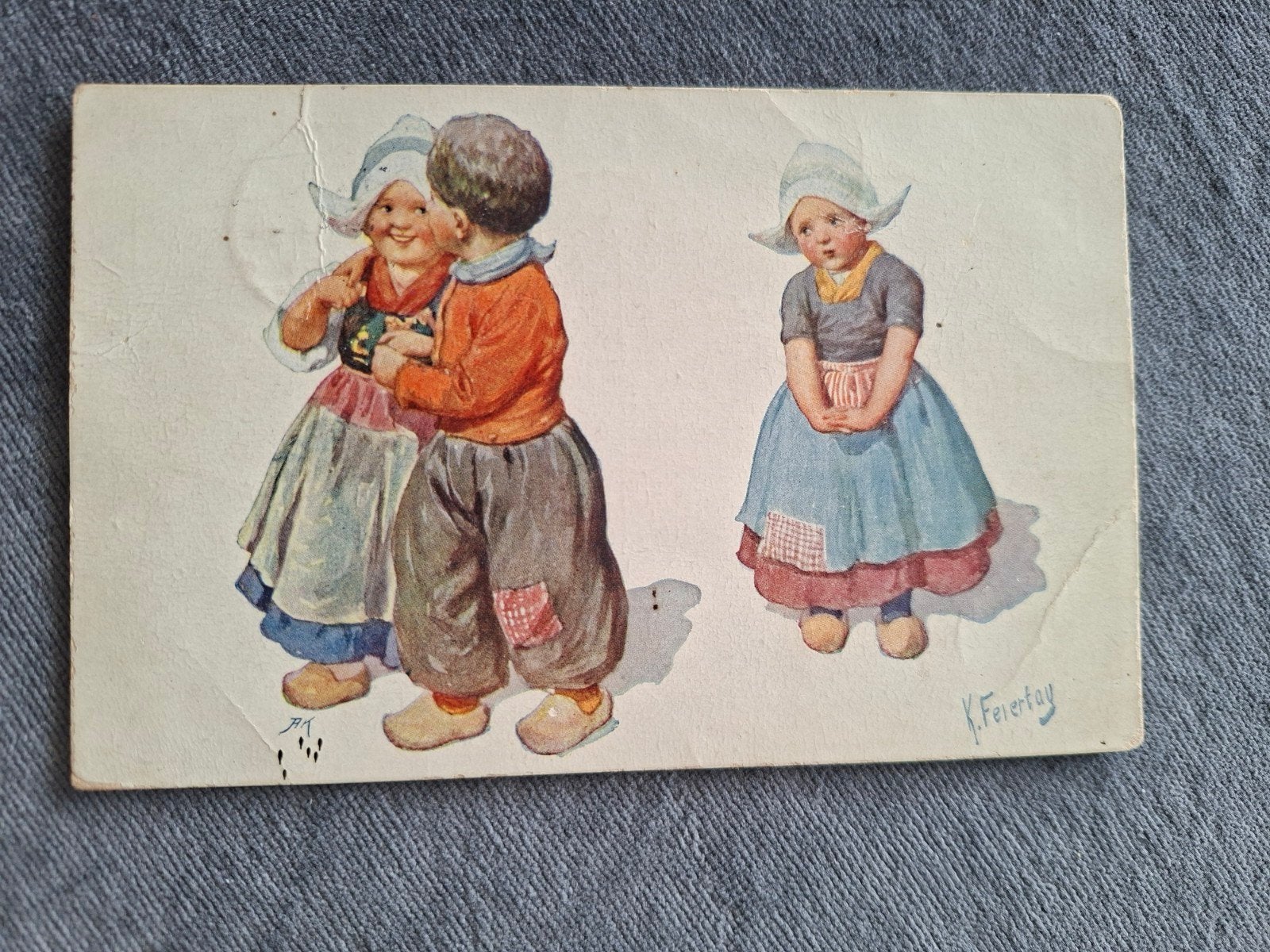 K. Feiertag, Wat een teleurstelling, Verzenden, Voor 1920, Gelopen, Overige thema's