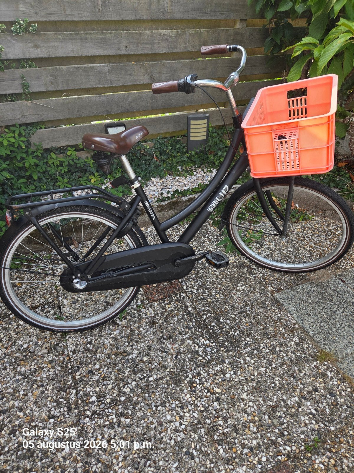 Sparta Pick-up meisjes fiets met Mand - Gebruikt, Ophalen, Terugtraprem, Sparta, Minder dan 47 cm