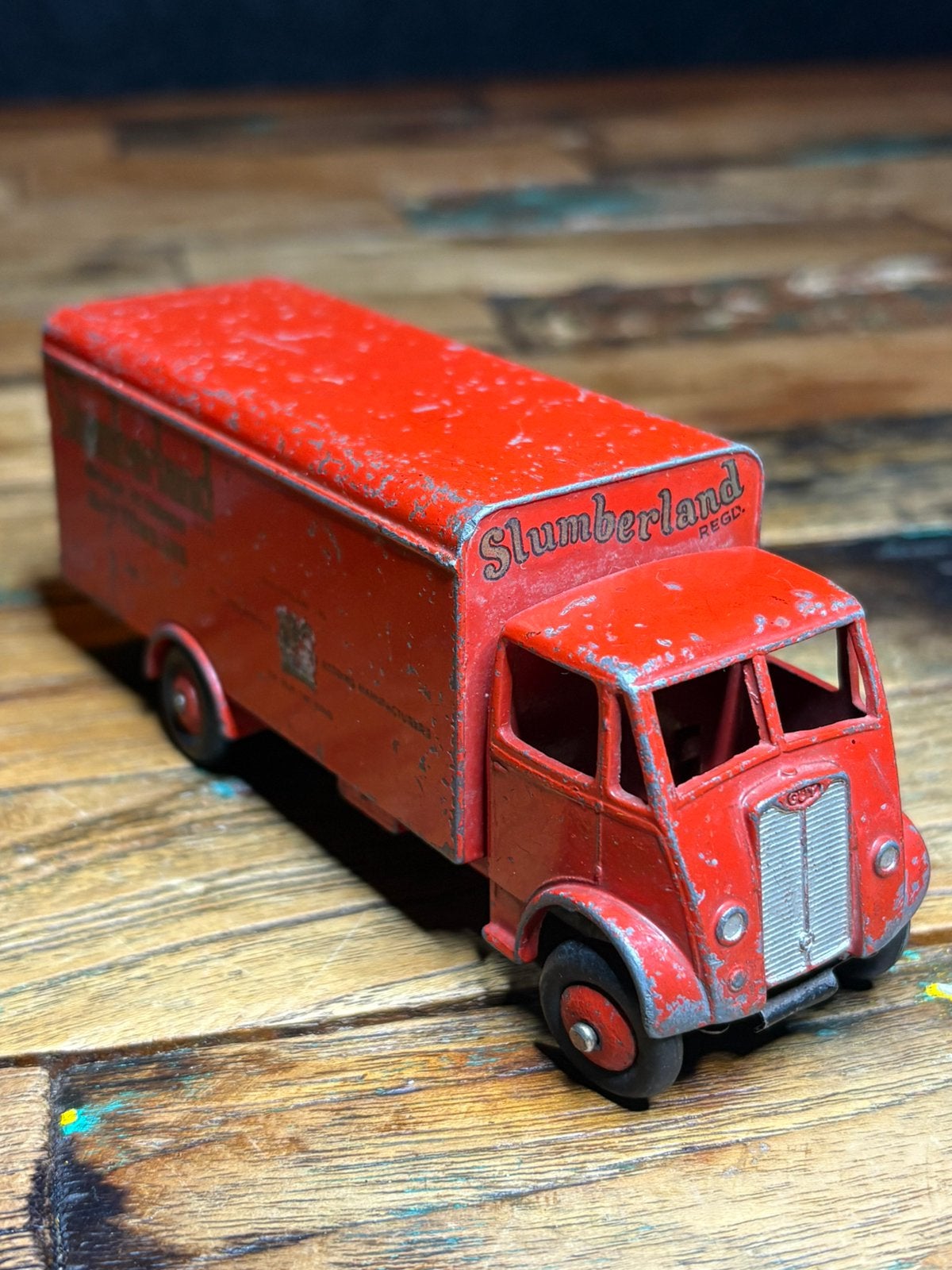 Titel: Dinky Supertoys 514 Guy Van Slumberland – origineel, Ophalen of Verzenden, Gebruikt, Bus of Vrachtwagen, Dinky Toys
