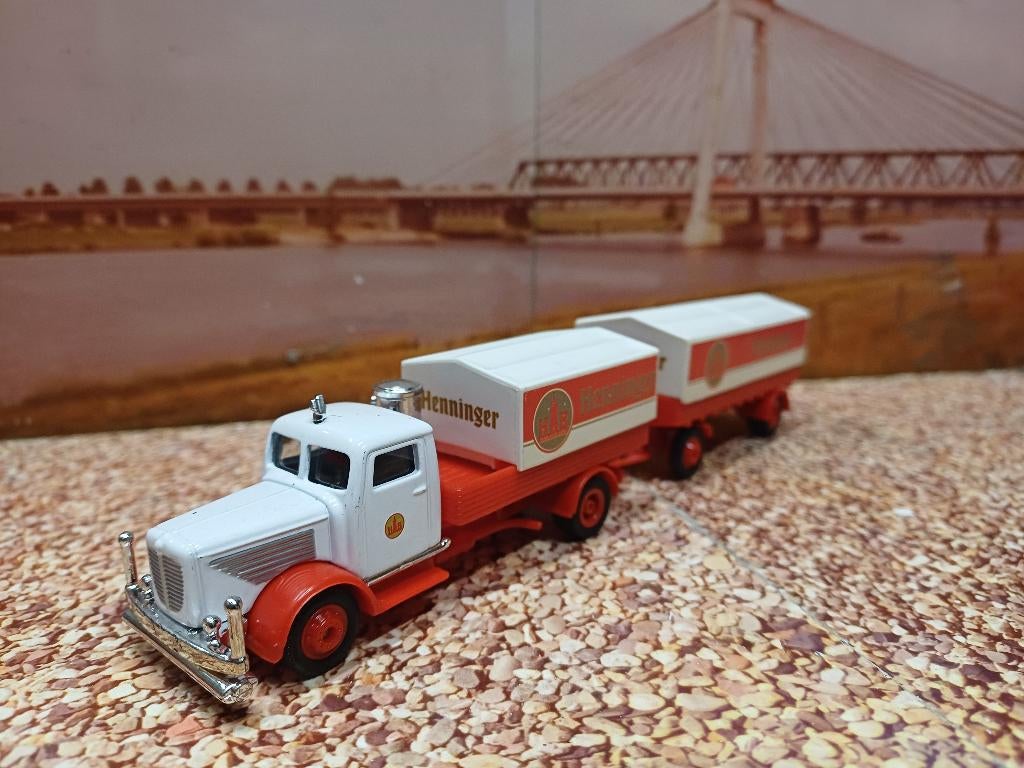 1:87 Bussing, daf iveco, Ophalen of Verzenden, Zo goed als nieuw, Bus of Vrachtwagen, Overige merken