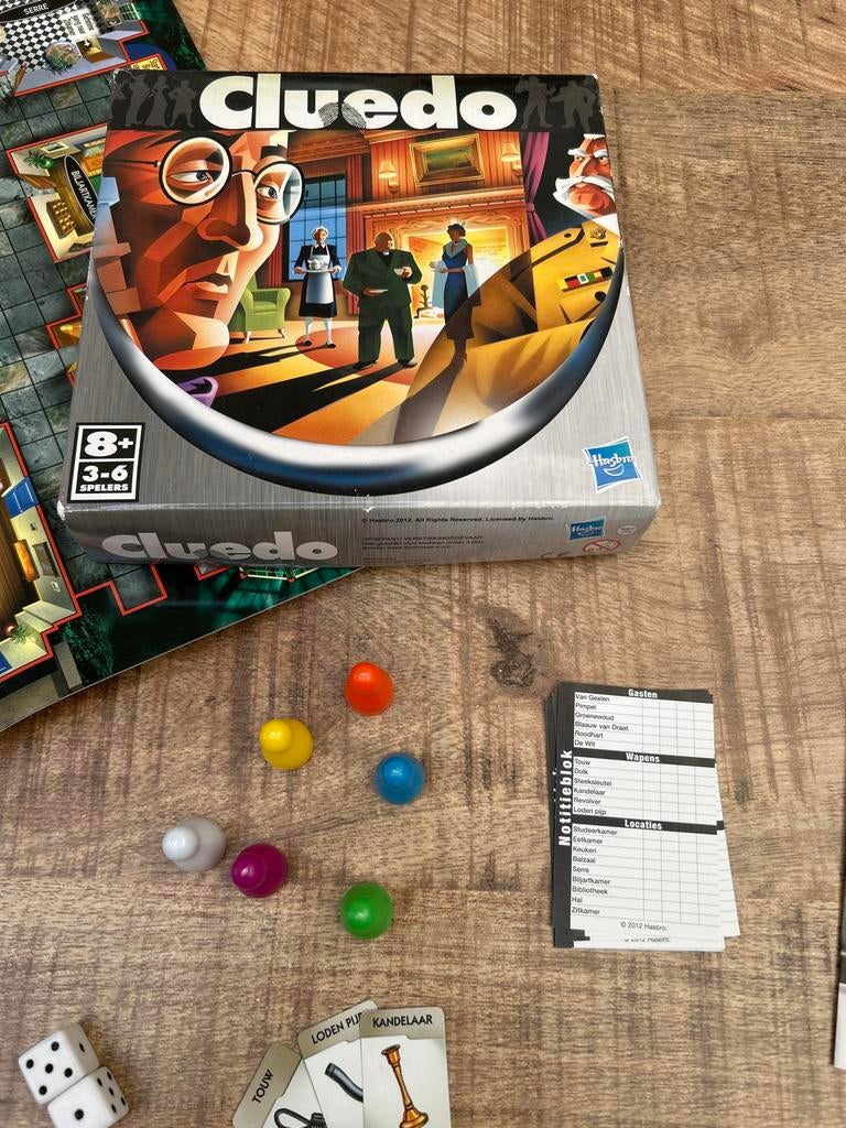 Cluedo Reisformaat - Het klassieke detective spel, Drie of vier spelers, Ophalen of Verzenden, Zo goed als nieuw, Reisspel