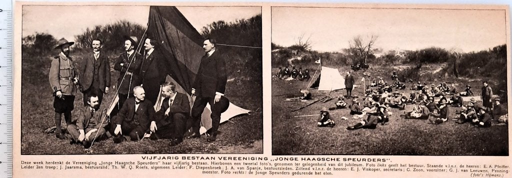 Scouting 1916; 5 jaar Vereniging Jonge Haagsche Speurders, Verzamelen, Verzenden, Voor 1940, Gebruikt, Overige onderwerpen