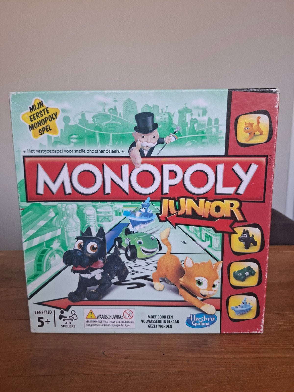 Monopoly Junior Bordspel - Mijn Eerste Monopoly Spel, Drie of vier spelers, Ophalen of Verzenden, Zo goed als nieuw, Hasbro Gaming