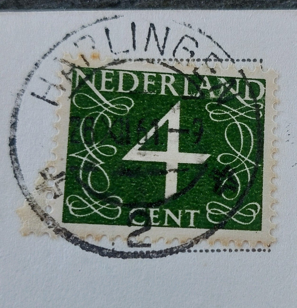 Nederland 4 cent postzegel, gestempeld, t/m 1940, Ophalen of Verzenden, T/m 1940, Gestempeld