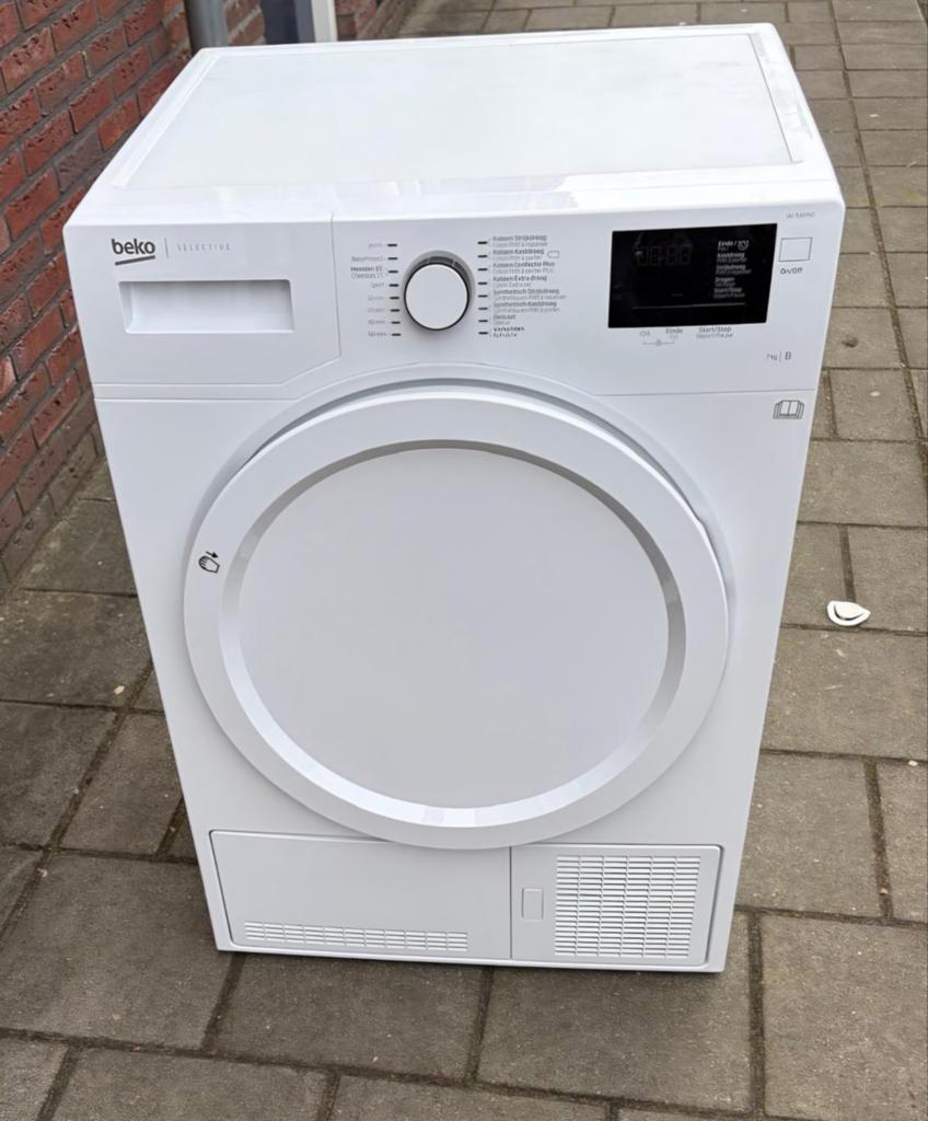 Wasdroger beko condens 7 kilo, Witgoed en Apparatuur, Wasdrogers, Ophalen, 6 tot 8 kg, Gebruikt, Energieklasse A of zuiniger
