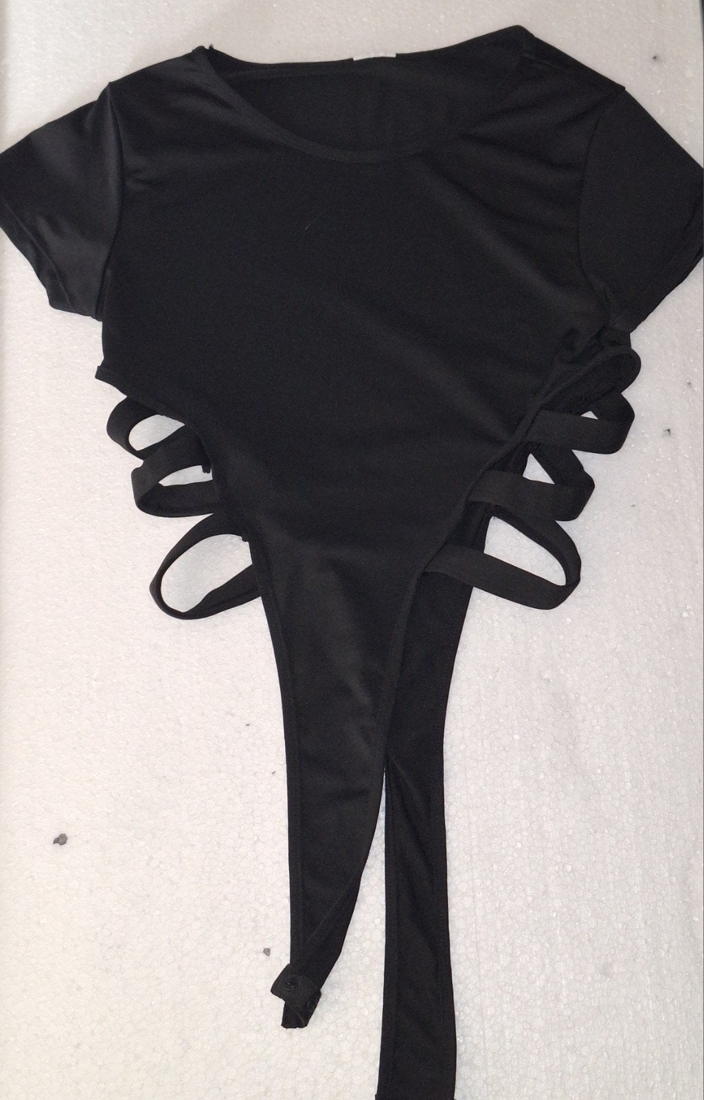 Sexy nieuw katoenen T-shirt body maat XS (34)A, Verzenden, Zwart, Body of Korset