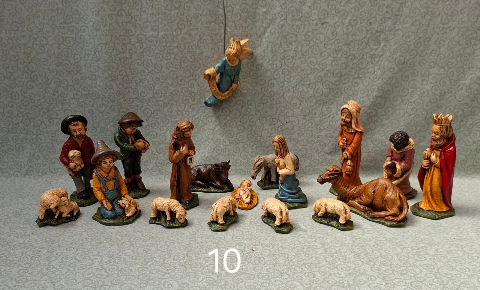 Kerststal Beeldjes Set - Polystone - 14-15 cm, Ophalen of Verzenden, Zo goed als nieuw