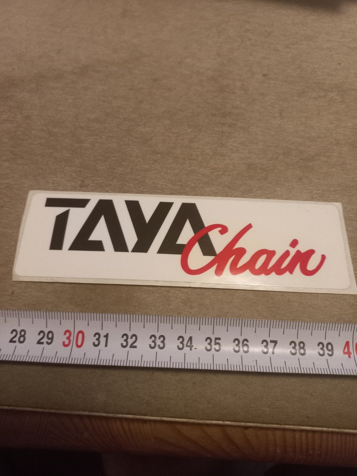 TAYA Chain sticker - Fietsketting logo sticker, Verzamelen, Stickers, Ophalen of Verzenden