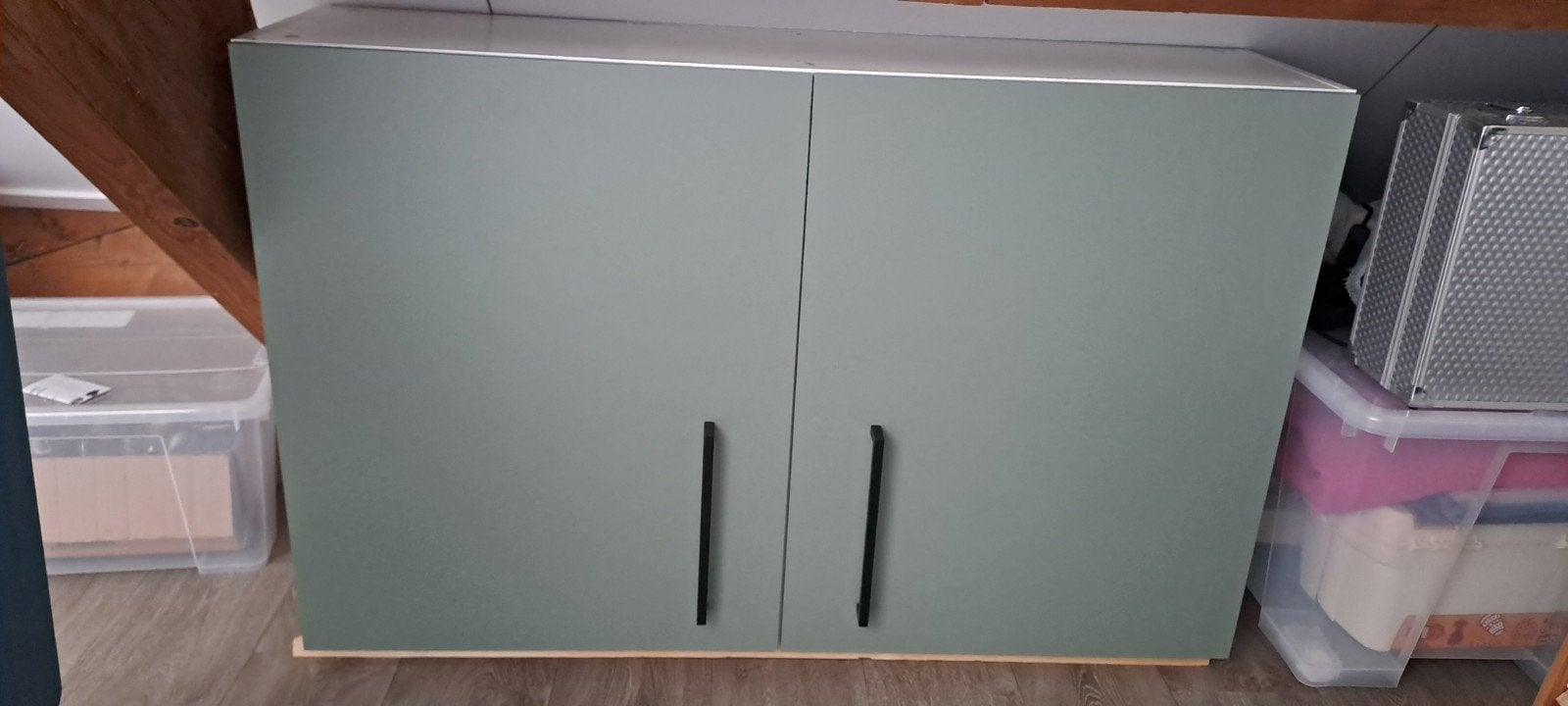 Keukenkast bovenkast wandkast incl zwarte handgreep, Ophalen, 25 tot 50 cm, 50 tot 100 cm, Minder dan 100 cm