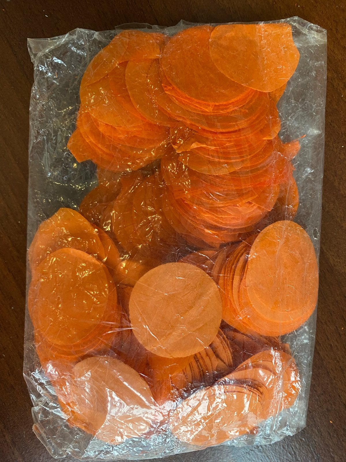 Oranje Confetti Cirkels - Feestversiering, Ophalen of Verzenden, Nieuw, Versiering, Oranje of Koningsdag