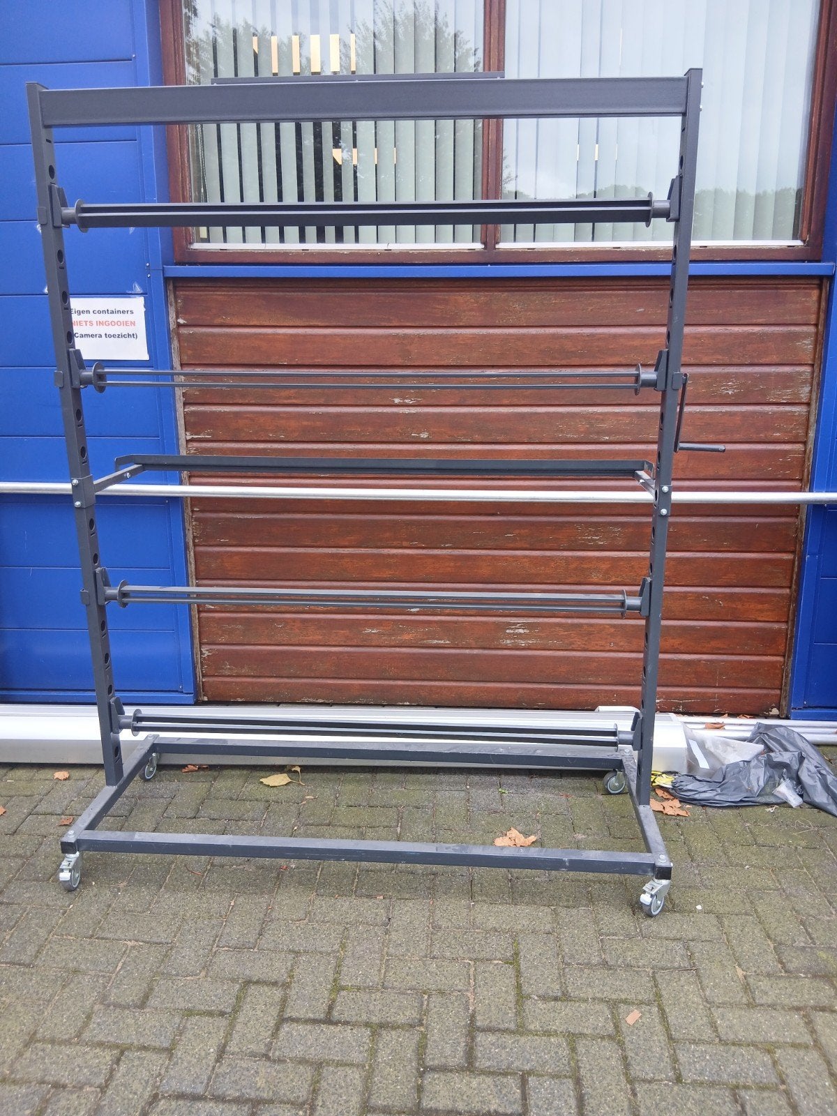 (0673) Rollenhouder / Foliehouder op wielen- Zware kwaliteit, Ophalen, Onbekend, Onbekend, Onbekend