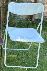 1x vintage ikea klapstoel wit, Ophalen, Gebruikt, Wit, Twee