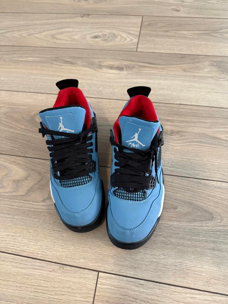 Air jordan 4 cactus jack 41, Blauw, Overige typen, Ophalen of Verzenden, Gedragen