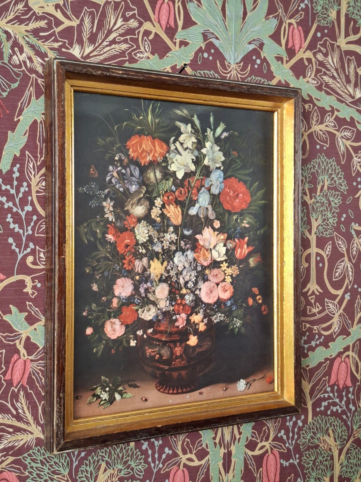 Schilderij bloemenstilleven Jan Brueghel Toen was geluk, Ophalen of Verzenden