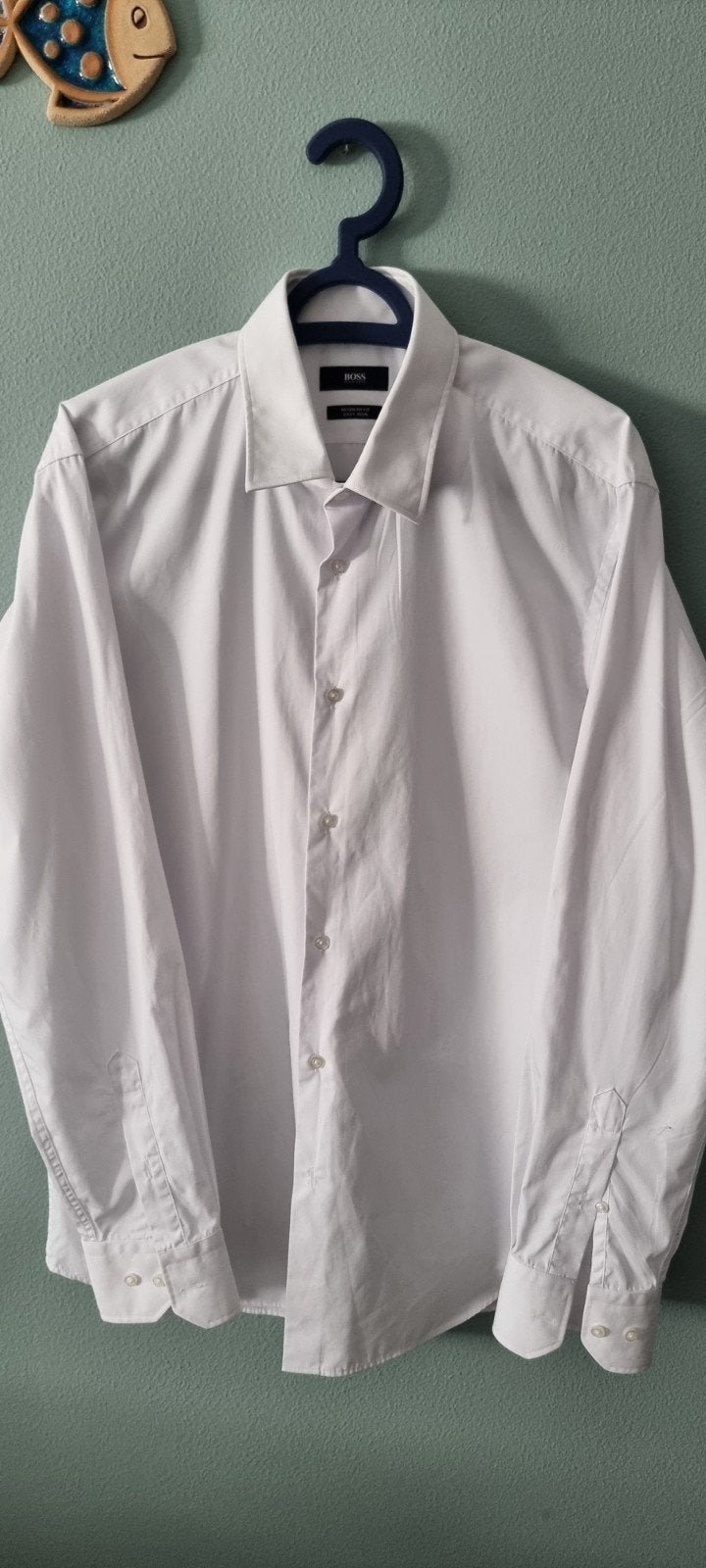 Regular fit overhemd van Boss, Kleding | Heren, Overhemden, BOSS, Wit, Ophalen of Verzenden, Zo goed als nieuw