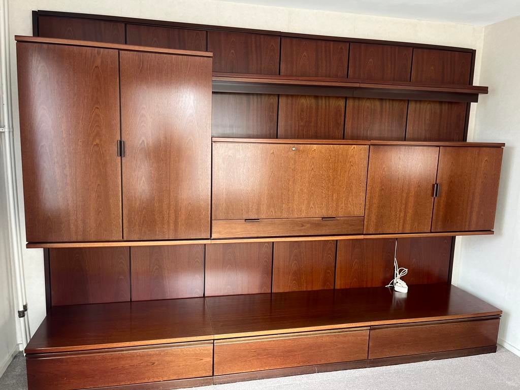 Wandmeubel Hulsta vintage, Huis en Inrichting, Kasten | Wandmeubels, Ophalen, 250 tot 300 cm, Gebruikt, 200 cm of meer