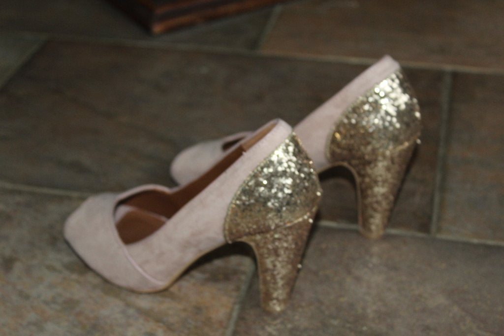 Atmosphere vlot leren glitter pumps mt 7 SUPERKOOPJE, Kleding | Dames, Schoenen, Overige kleuren, ., Ophalen of Verzenden, Zo goed als nieuw