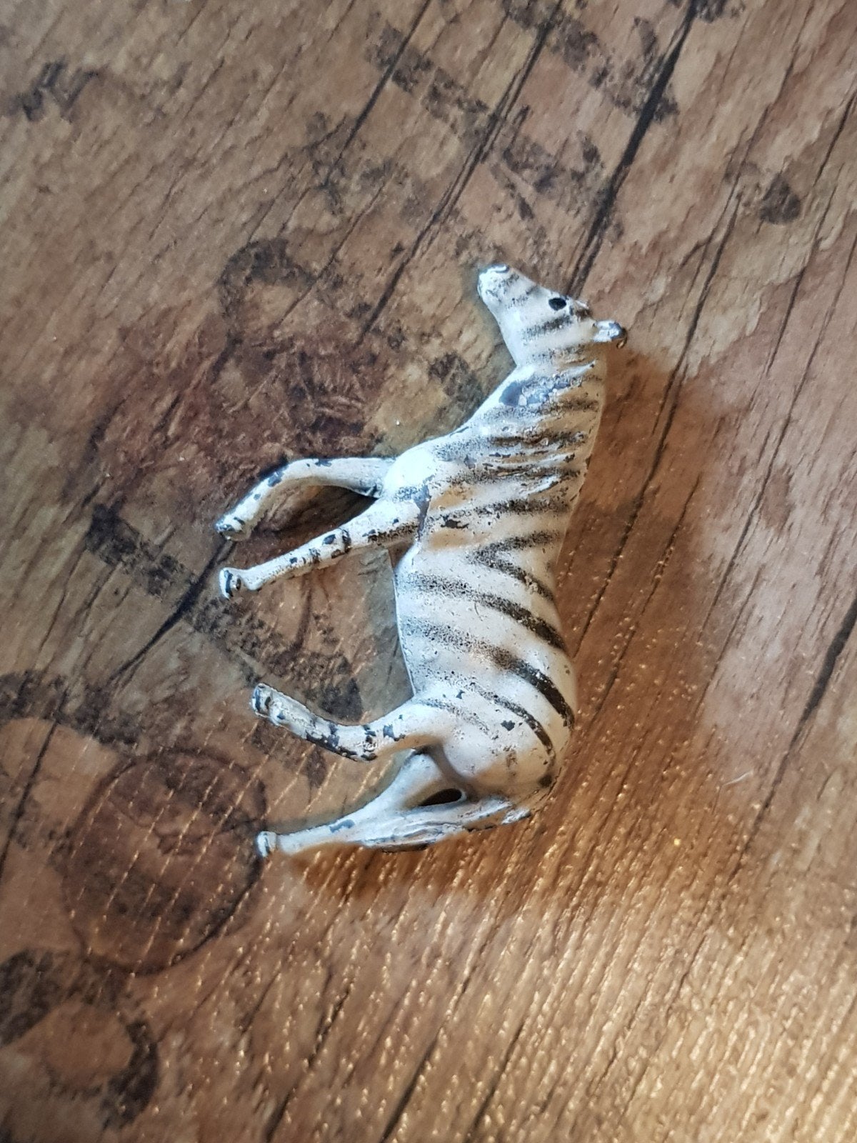 Antiek blikken speelgoed paard / zeebra, Antiek en Kunst, Antiek | Speelgoed, Ophalen of Verzenden