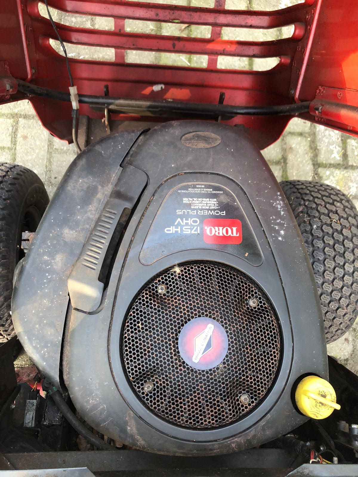 17.5 pk Briggs & Stratton, Ophalen, Gebruikt