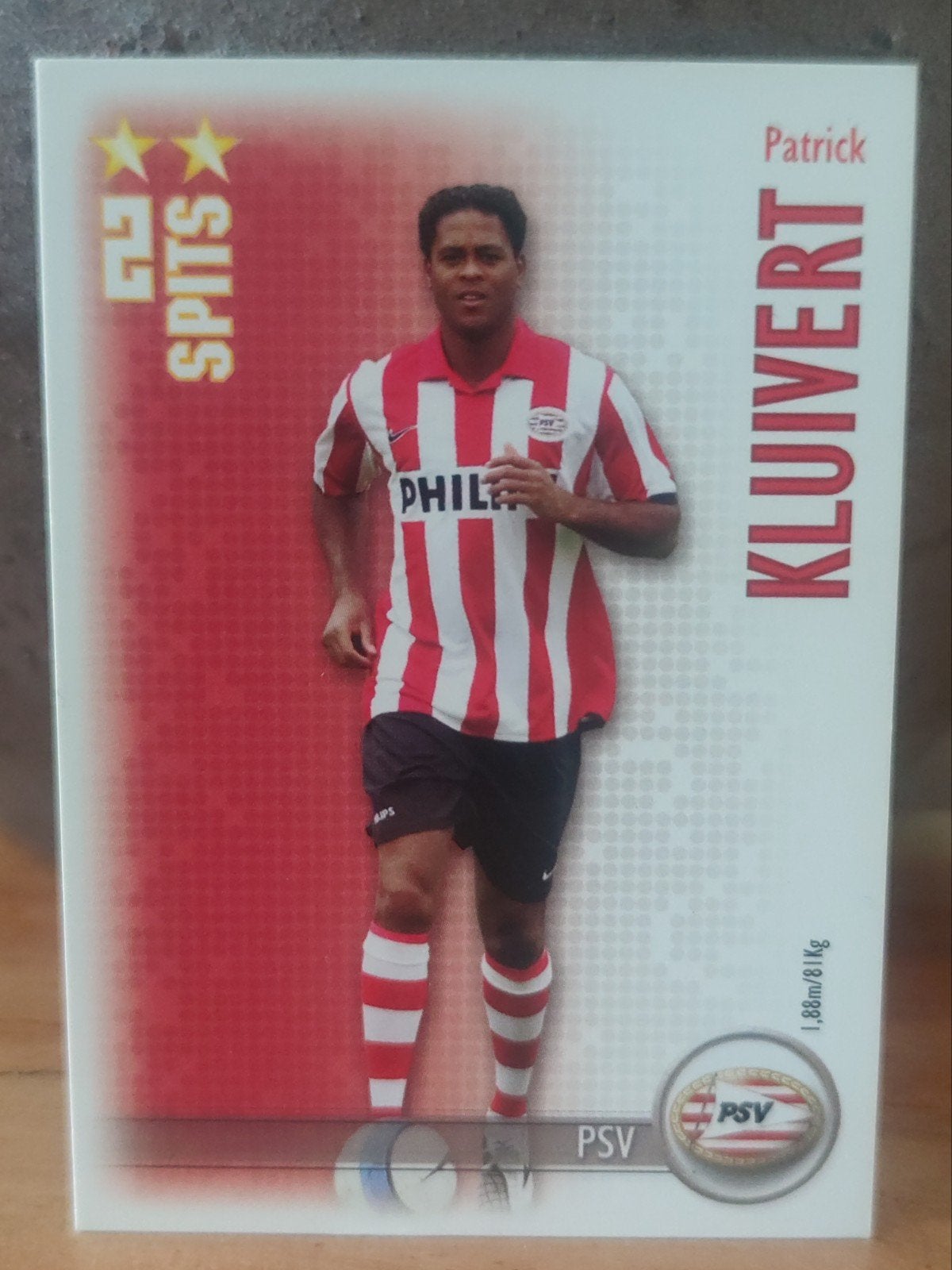Patrick Kluivert PSV All Stars kaart 2006-2007, Verzamelen, Ophalen of Verzenden, Zo goed als nieuw, PSV, Spelerskaart