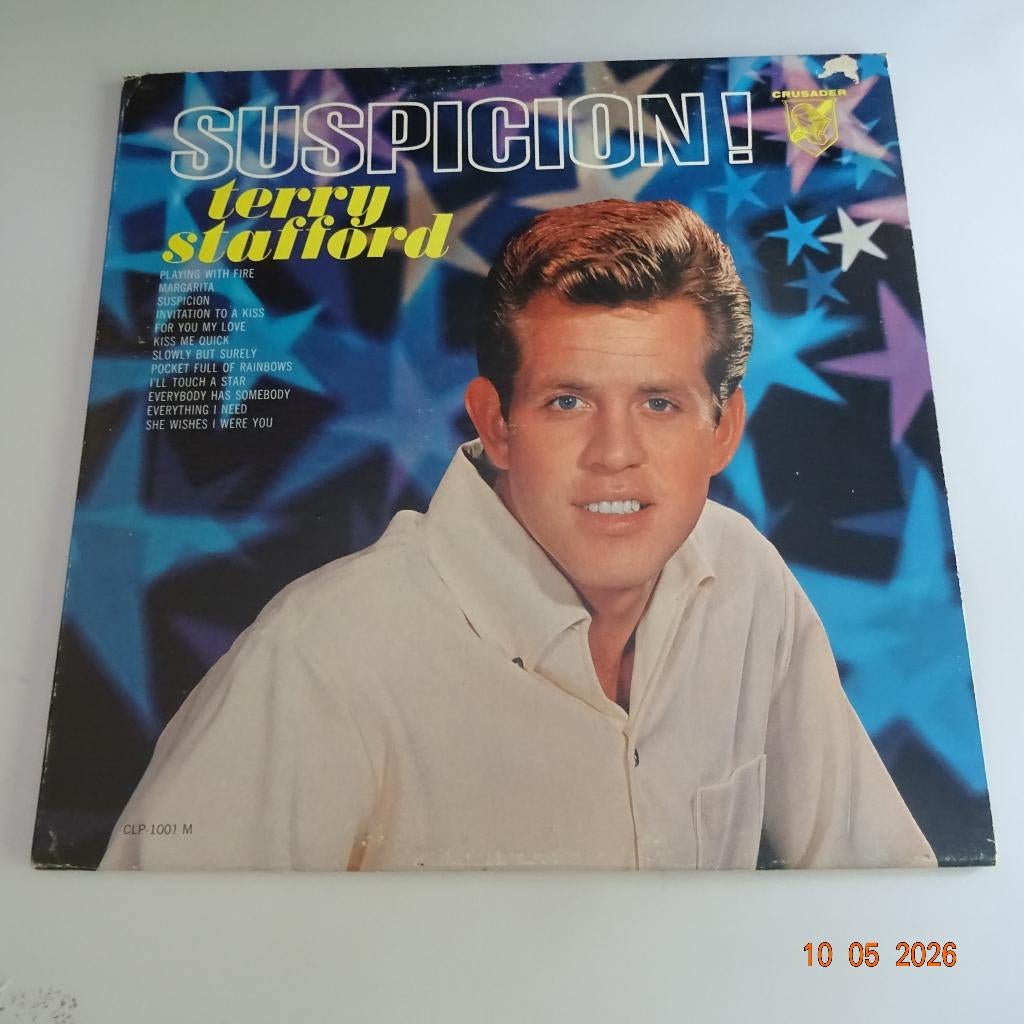 Terry Stafford - Suspicion (mono), Fotohoes, Verzenden, Gebruikt, 12 inch