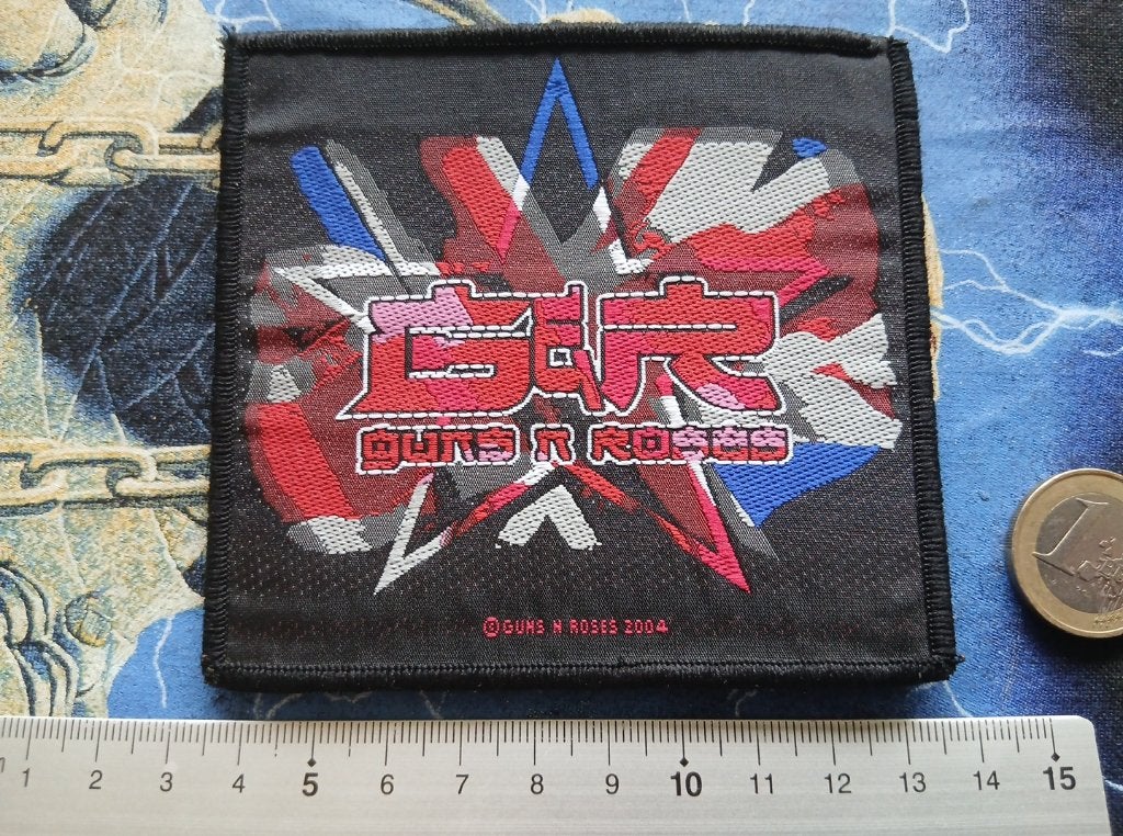 Guns N' Roses  vintage 2004 Union Jack patch 84, Ophalen of Verzenden, Nieuw, Kleding