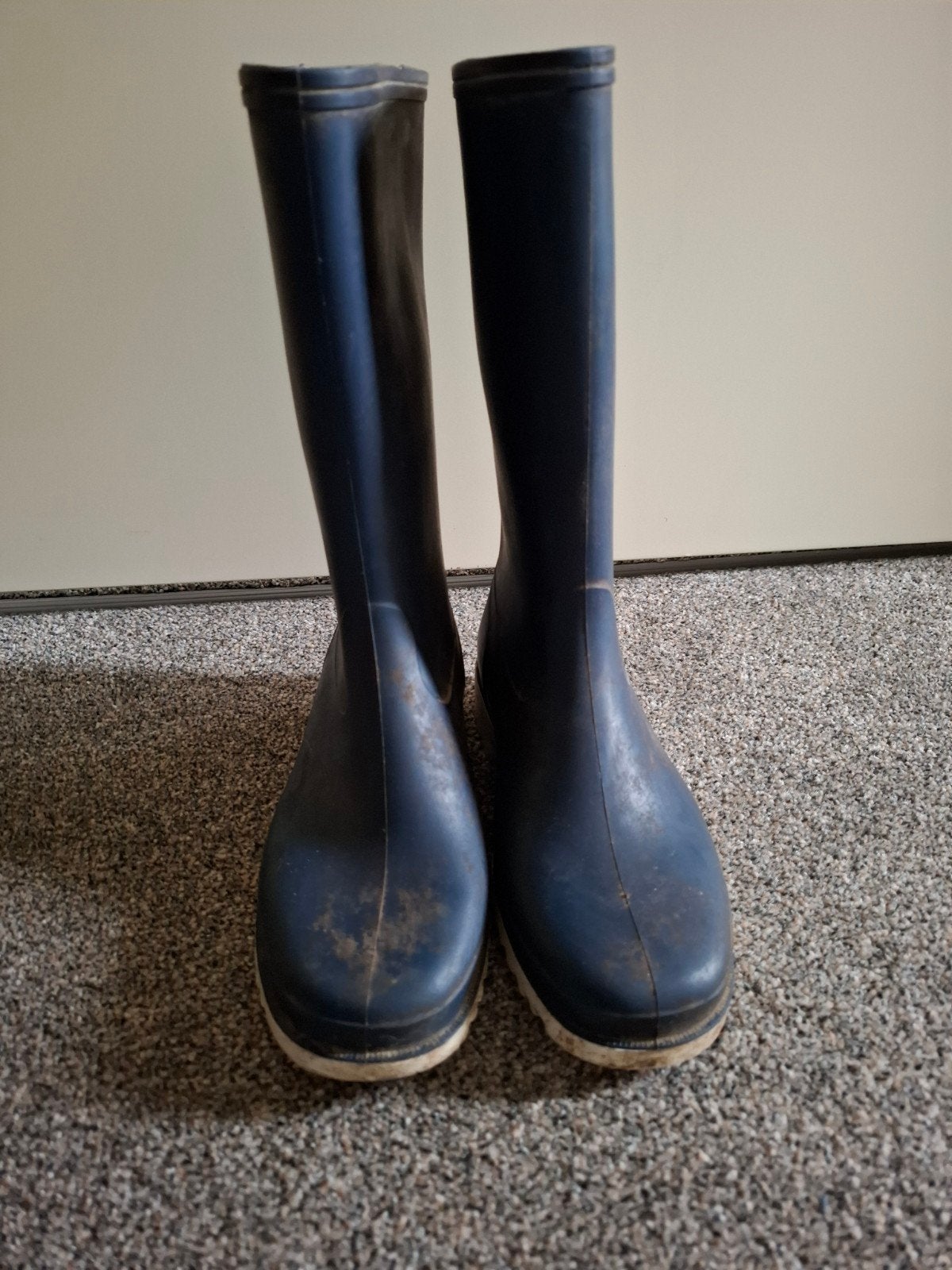 Regenlaarzen laarzen 36, Ophalen, Blauw, Gedragen, Regenlaarzen